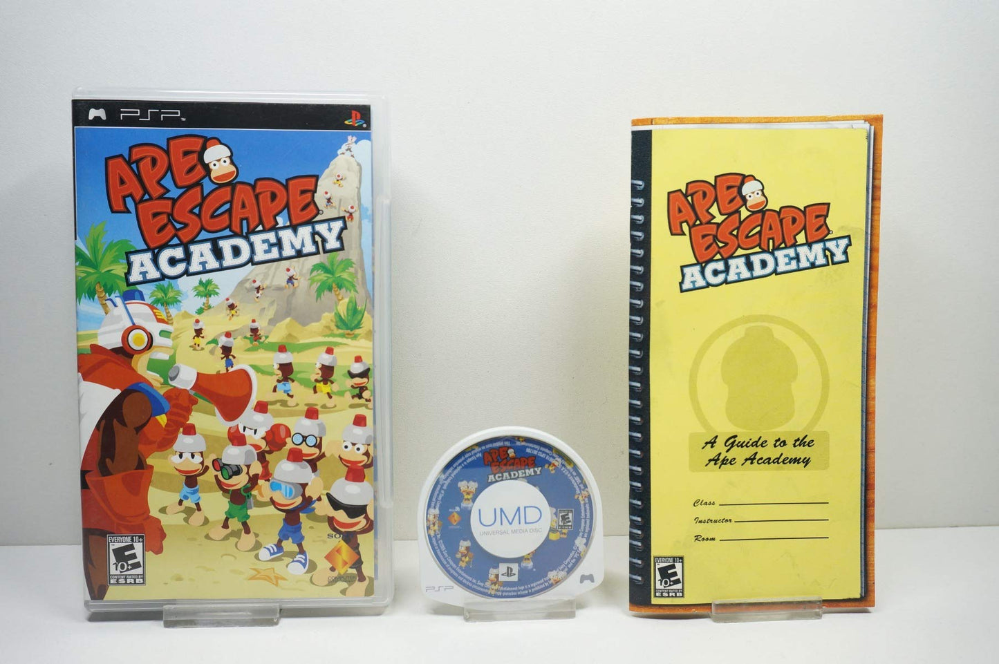 PlayStation Ape Escape Academy - Sony PSP Game, Model 86192, Adventure and Action Gameplay