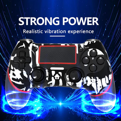 SZDILONG Wireless Controller for PS4/PC - Touchpad, Stereo Jack, Motion Control, Skull Design