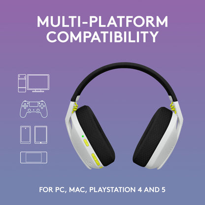Logitech G435 Wireless Gaming Headset & G305 Mouse - White - Renewed