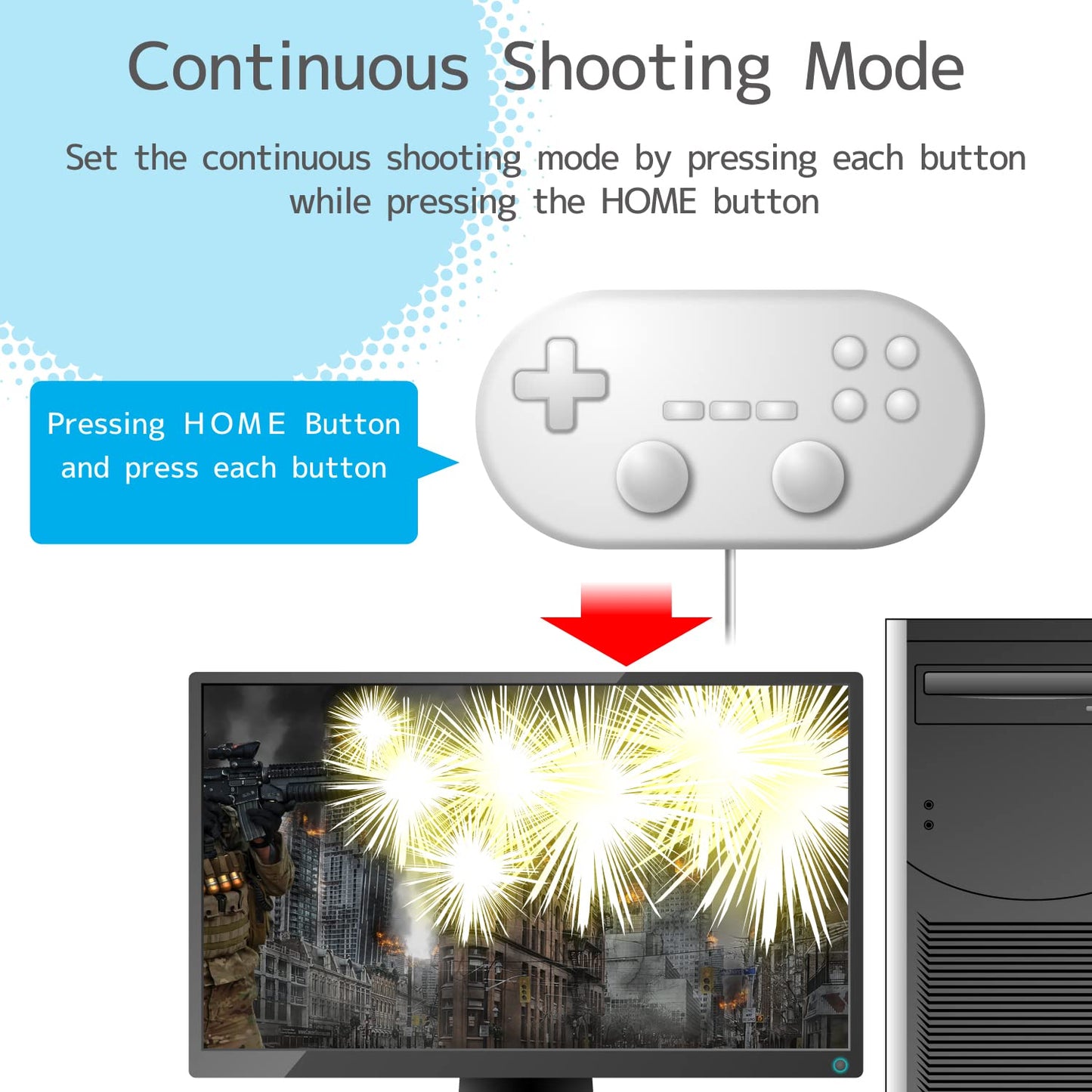 ELECOM Wii Gamepad Converter for PC, Supports Classic Controller, 39" Cable, White, Model JC-W01UWH
