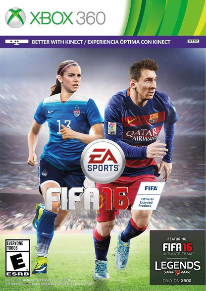 Electronic Arts FIFA 16 Standard Edition for Xbox 360 - Model 73456, Rubber Material