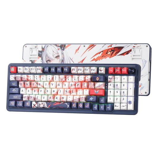 Redragon K686 PRO SE 98 Keys Wireless Gasket RGB Gaming Keyboard  3-Mode Anime Mechanical Keyboard w/Hot-Swap Socket  Dedicated Knob Control & 5-Layer Noise Dampening  Custom Hi-Fi Linear Switch