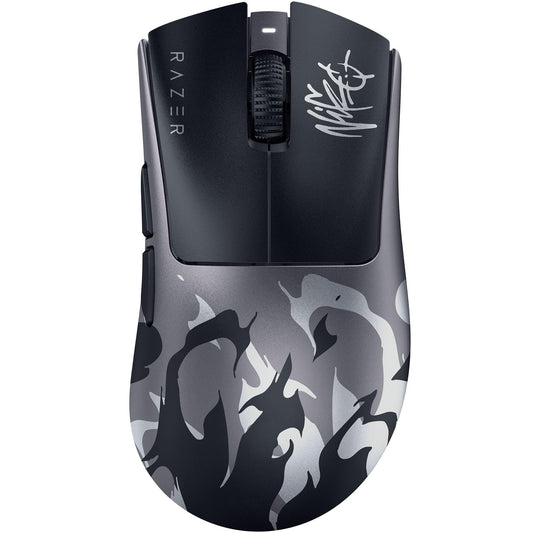 Razer DeathAdder V4 Pro Wireless Gaming Mouse: 57g Lightweight - 8000Hz Polling Rate - Optical Scroll Wheel - Optical Switches Gen-4 - Focus Pro 45K Sensor Gen-2 - Up to 150 Hr Battery - Niko Edition