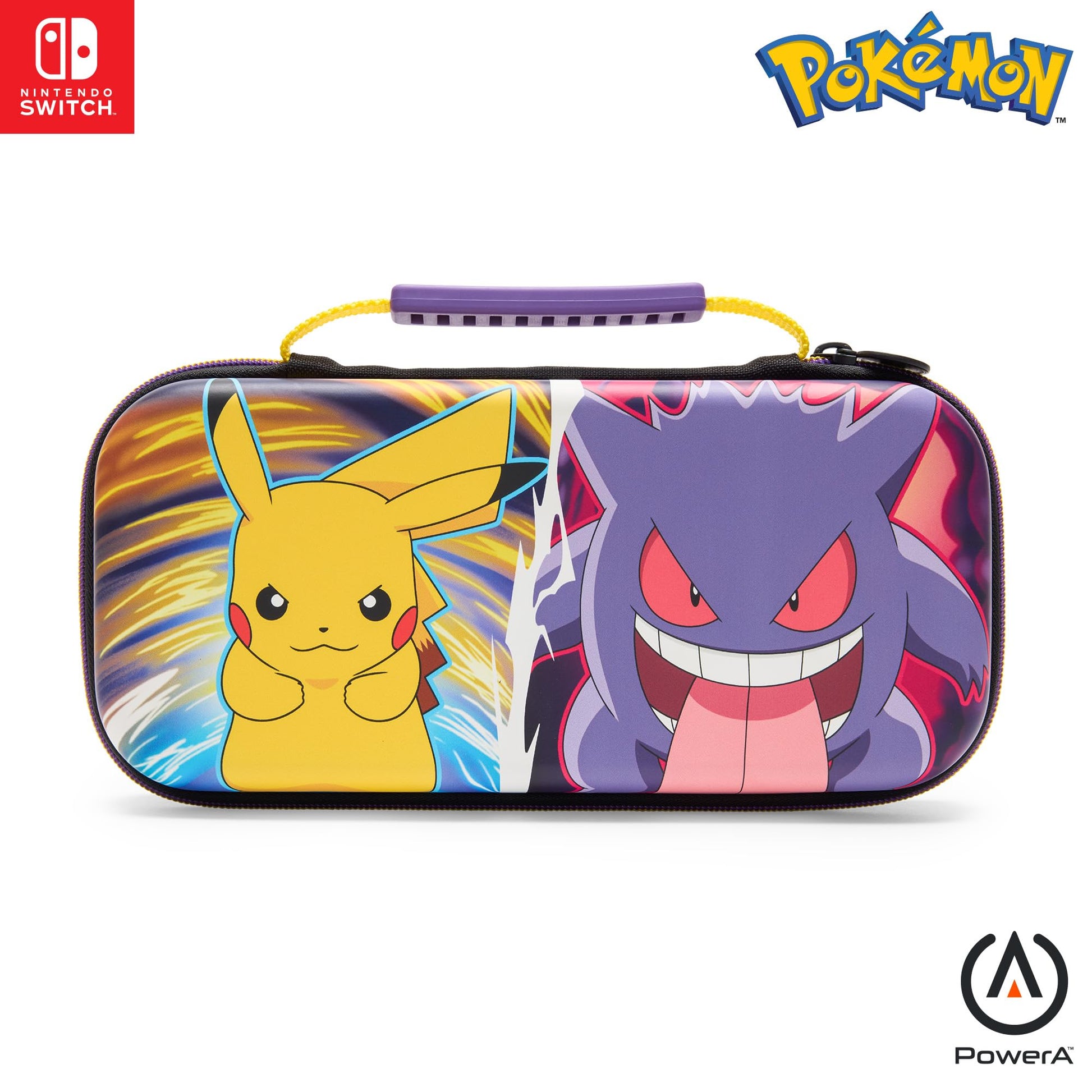 PowerA Protection Case for Nintendo Switch - Pikachu vs Gengar, Officially Licensed, Gaming Accessories, Model NSCS0408-01