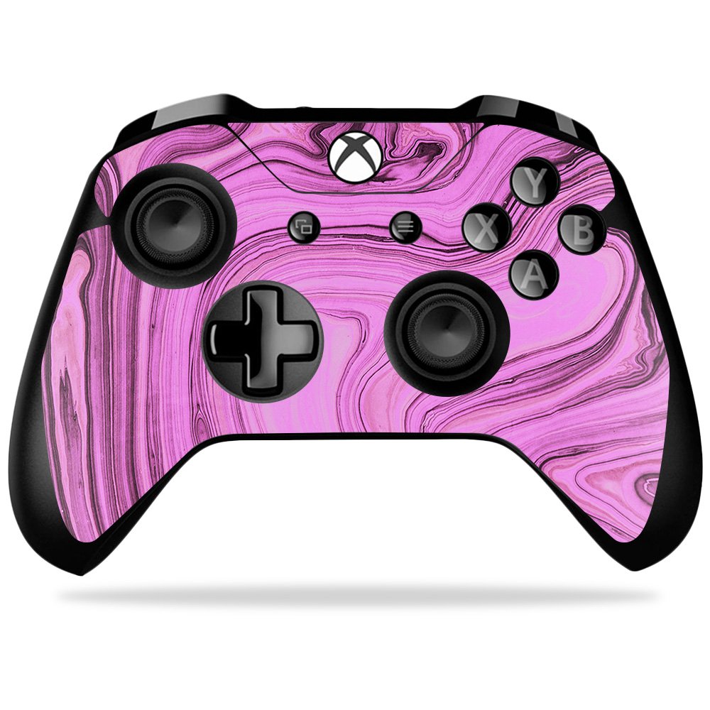 MIGHTY SKINS Xbox One X Controller Skin - Pink Thai Marble, Durable Vinyl Wrap, Easy to Apply and Remove, Made in The USA