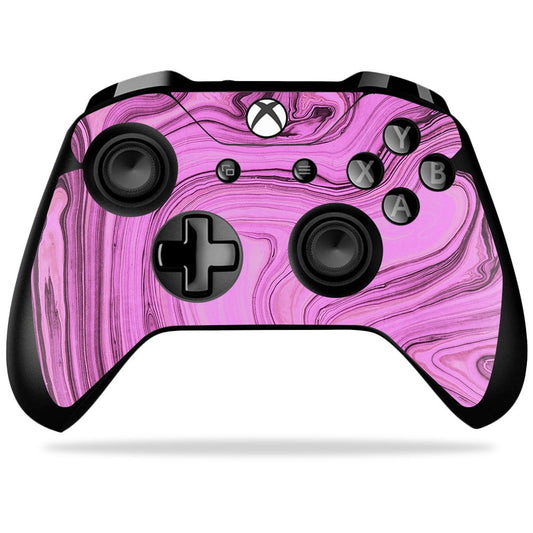 MIGHTY SKINS Xbox One X Controller Skin - Pink Thai Marble, Durable Vinyl Wrap, Easy to Apply and Remove, Made in The USA