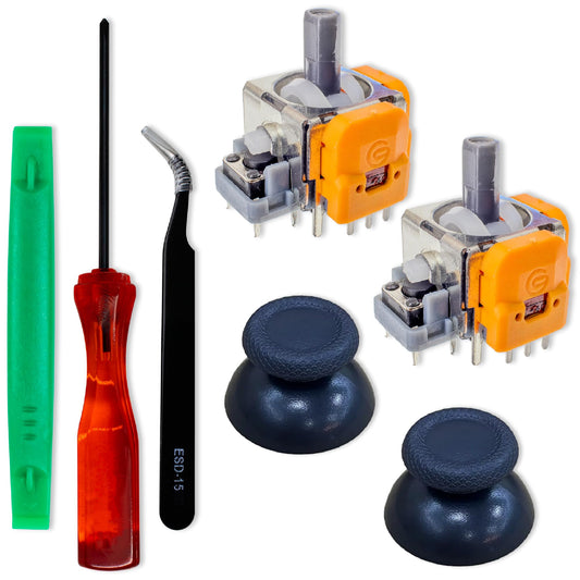SOSS GAMING Hall Effect Joysticks UPGRADE Kit for Playstation 5 Dualsense Controllers - Fixes Stick Drift  Broken  and Loose Joysticks (2 Pack)