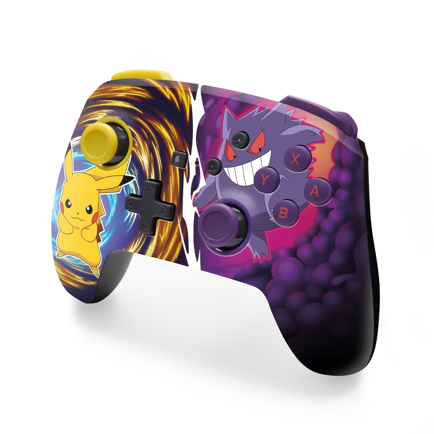 PowerA Enhanced Wireless Controller for Nintendo Switch - Pikachu vs. Gengar - Model NSGP0420-01R - Officially Licensed Gamepad