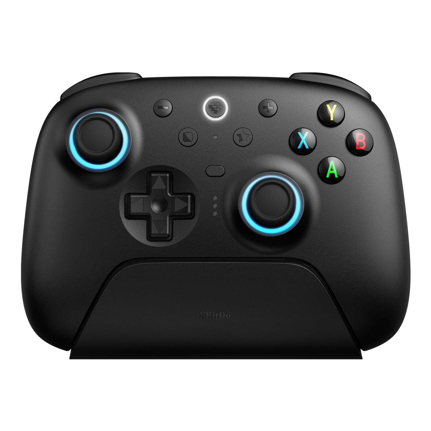 8Bitdo Ultimate 2 Wireless Gaming Controller with TMR Joysticks  Switchable Hall Effect/Tactile Triggers  8Speed Wireless Tech  Charging Dock  RGB Fire Ring for PC & Android - Black