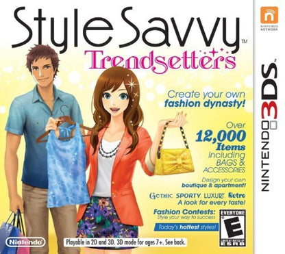 Nintendo Style Savvy: Trendsetters Game - Model CTRPACLE, Engaging Fashion Simulation Experience