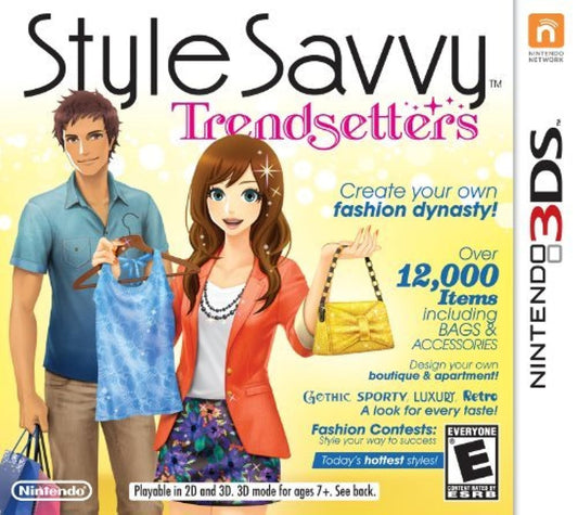 Nintendo Style Savvy: Trendsetters Game - Model CTRPACLE, Engaging Fashion Simulation Experience