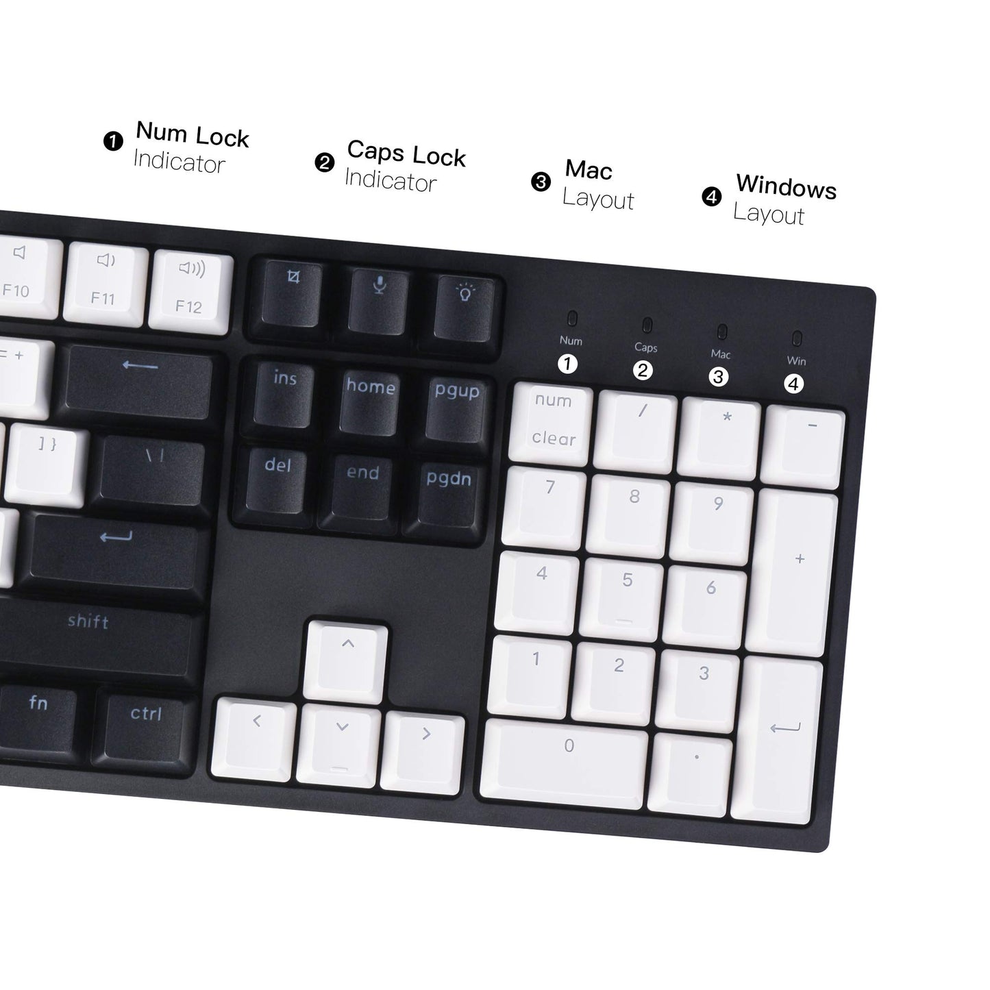 Keychron C2 Wired Mechanical Gaming Keyboard, 104 Keys, Gateron G Pro Red Switch, RGB Backlight, Mac Layout