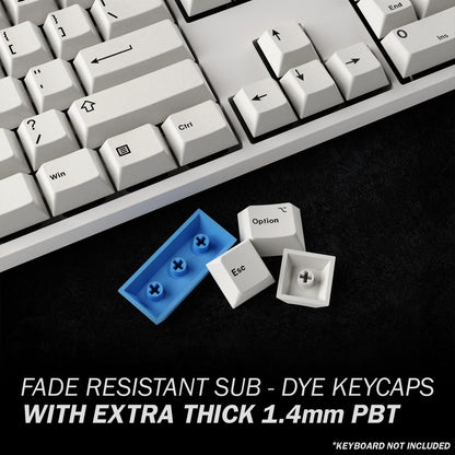 HK GAMING Dye Sublimation PBT Keycap Set | 139 Keys | Cherry Profile | ANSI US Layout | Compatible with Cherry MX, Gateron, Kailh | Bow