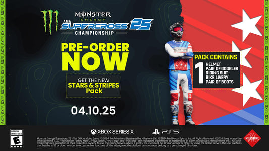 Deep Silver Monster Energy Supercross 25 for Xbox Series X - Exciting Racing Game, Model 0810086923557