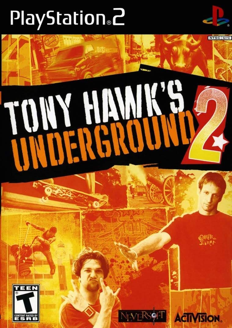 ACTIVISION Tony Hawks Underground 2 for PS2 - Classic Skateboarding Game