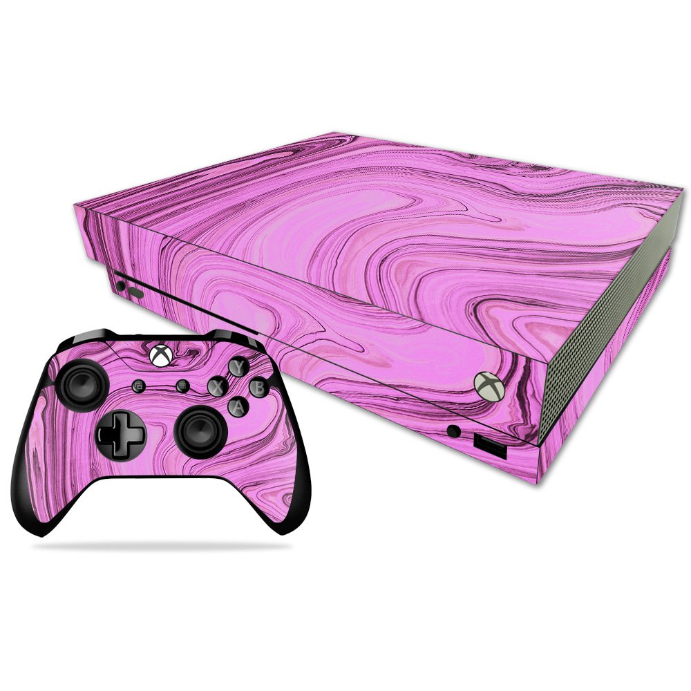 MIGHTY SKINS Xbox One X Skin - Pink Thai Marble | Durable Vinyl Decal Wrap | Easy to Apply & Remove | Model MIXBONXCMB-Pink Thai Marble