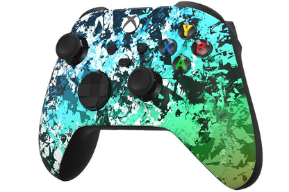 Custom Controllerzz Wireless Controller for Xbox Series X/S & One - Soft Touch Feel, X/S Polar Pixel Design