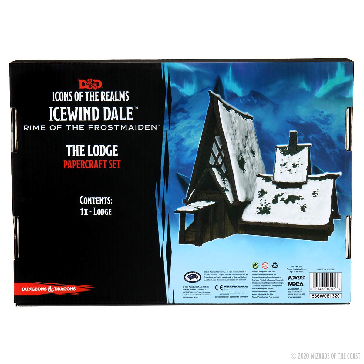 WizKids D&D Icons of the Realms Icewind Dale Papercraft Set - 6 x 11 x 2 inches - Multicolor - Model WZK96048