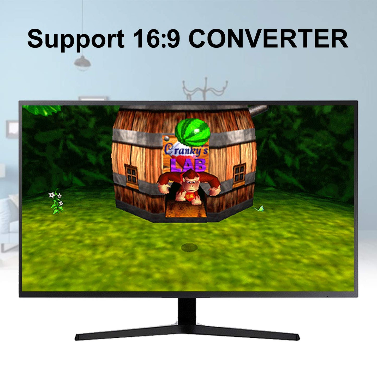 ZUZONG HDMI Cable for N64 - 16:9/4:3 Conversion, N64 to HDMI Converter Adapter, Compatible with Gamecube/SNES