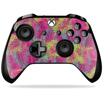 MIGHTY SKINS Xbox One X Controller Skin - Magenta Summer, Durable Vinyl Decal Wrap, Easy to Apply and Remove, Model MIXBONXCO-Magenta Summer