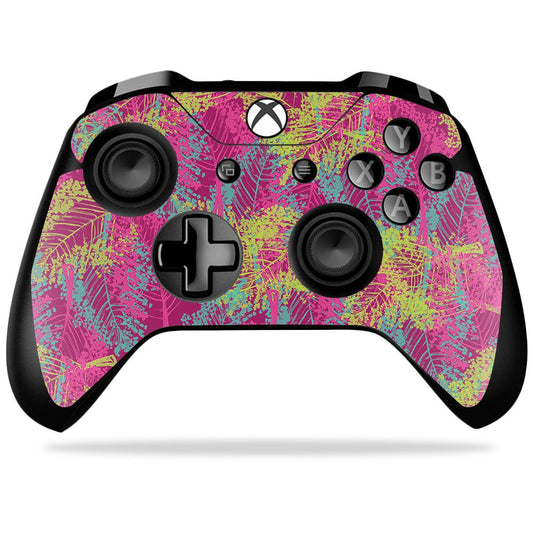 MIGHTY SKINS Xbox One X Controller Skin - Magenta Summer, Durable Vinyl Decal Wrap, Easy to Apply and Remove, Model MIXBONXCO-Magenta Summer