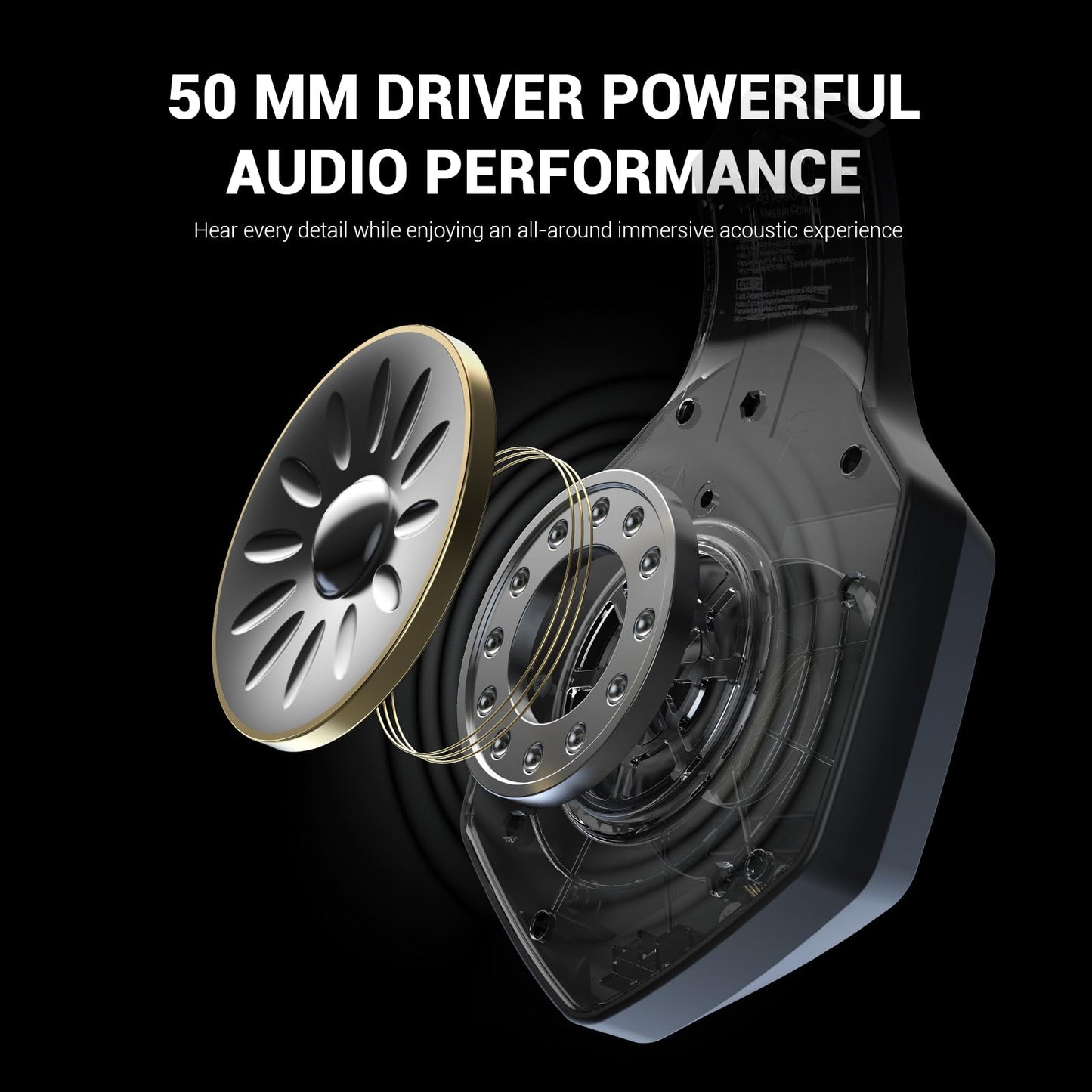 EKSA E1000 USB Gaming Headset - 7.1 Surround Sound, Noise Cancelling Mic, RGB Light, Grey, Wired for PC, PS4, PS5, Laptop