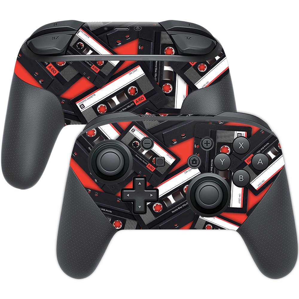 MightySkins Skin Compatible with Nintendo Switch Pro Controller - Mixtape | Protective, Durable, and Unique Vinyl Decal wrap Cov