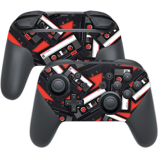 MightySkins Skin Compatible with Nintendo Switch Pro Controller - Mixtape | Protective, Durable, and Unique Vinyl Decal wrap Cov