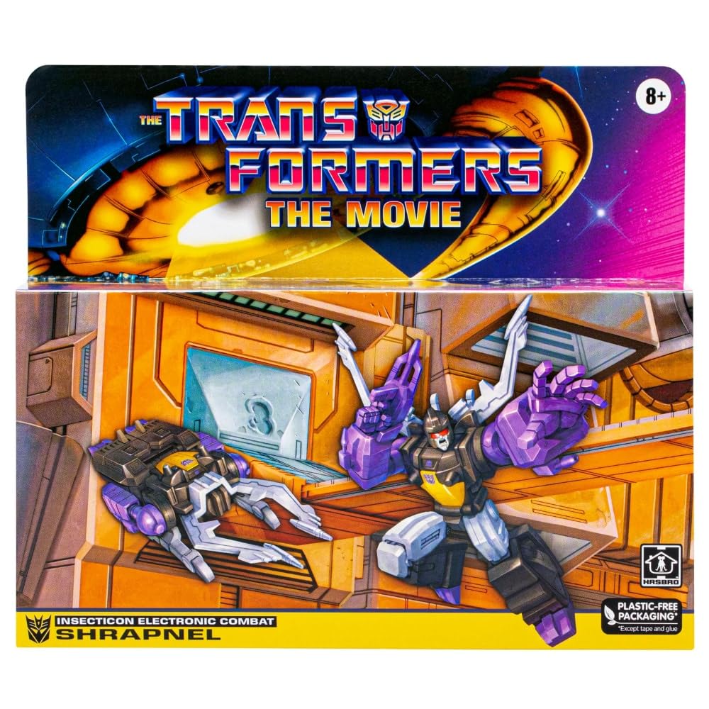 Hasbro Transformers Retro Shrapnel Action Figure - Multi-Coloured, One Size, Model F69485L0