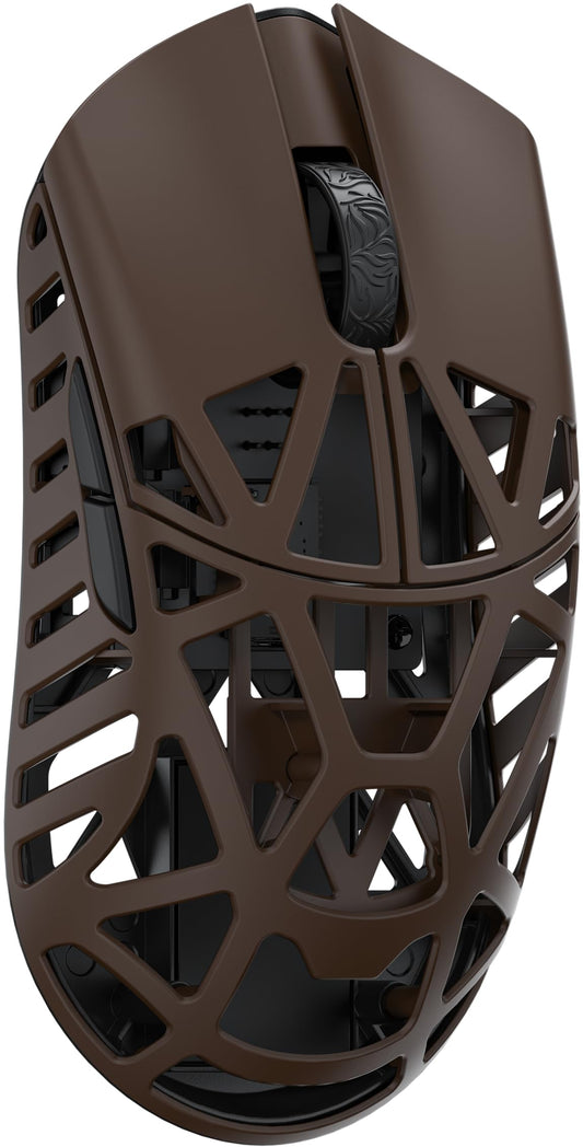 SMACKAPE WLMOUSE Beast X Mini Pro Gaming Mouse - 34g, 30000 DPI, 8K Polling Rate, Deep Cocoa, TTC Switch-Side Slits, 116
