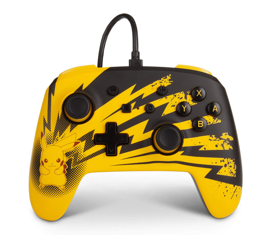 PowerA Enhanced Wired Controller for Nintendo Switch - Pokmon: Pikachu Lightning, Gamepad, game controller, wired controller, of