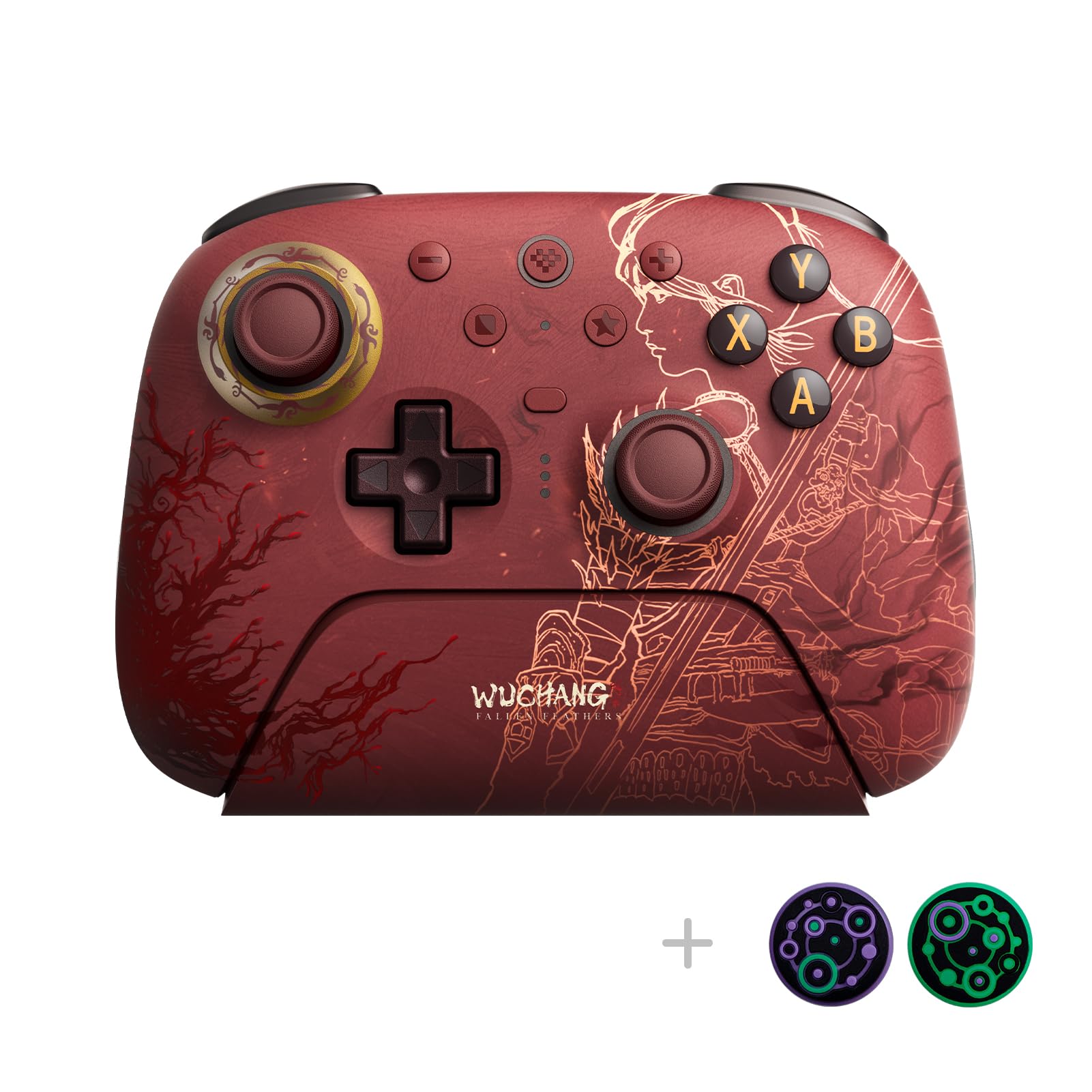 8Bitdo Ultimate 2 Wireless Gaming Controller with TMR Joysticks  Switchable Hall Effect/Tactile Triggers  Back Buttons  RGB Fire Ring  8Speed Tech for Windows & Android - WUCHANG: Fallen Feathers
