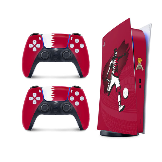 TACKY DESIGN World Cup Stickers 2022 Skin for Playstation 5 Console & 2 Controllers  PS5 Soccer Stickers Skin Vinyl 3M Decal National Teams Stickers Full wrap Cover (Digital Edition  Qatar Skin)