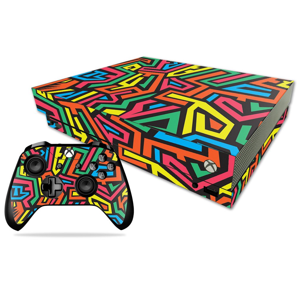 MIGHTY SKINS Xbox One X Skin - Hyper Vinyl Decal Wrap | Durable & Easy to Apply | Model MIXBONXCMB-Hyper
