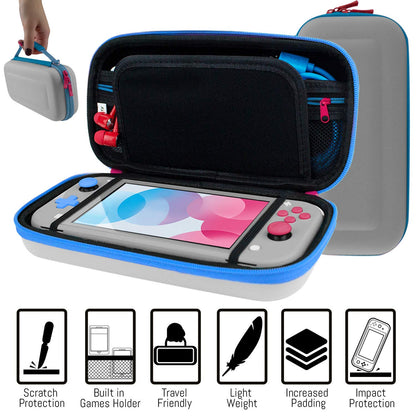 Orzly Switch Lite Accessories Bundle - Case, Screen Protector, USB Cable, Grip Case, Headphones, Z&Z Edition, Model 9ORZPACK