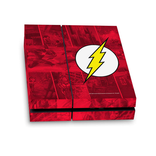 Head Case Designs Officially Licensed The Flash DC Comics Logo Comic Book Art Vinyl Sticker Gaming Skin Decal Cover Compatible With Sony PlayStation 4 PS4 Console