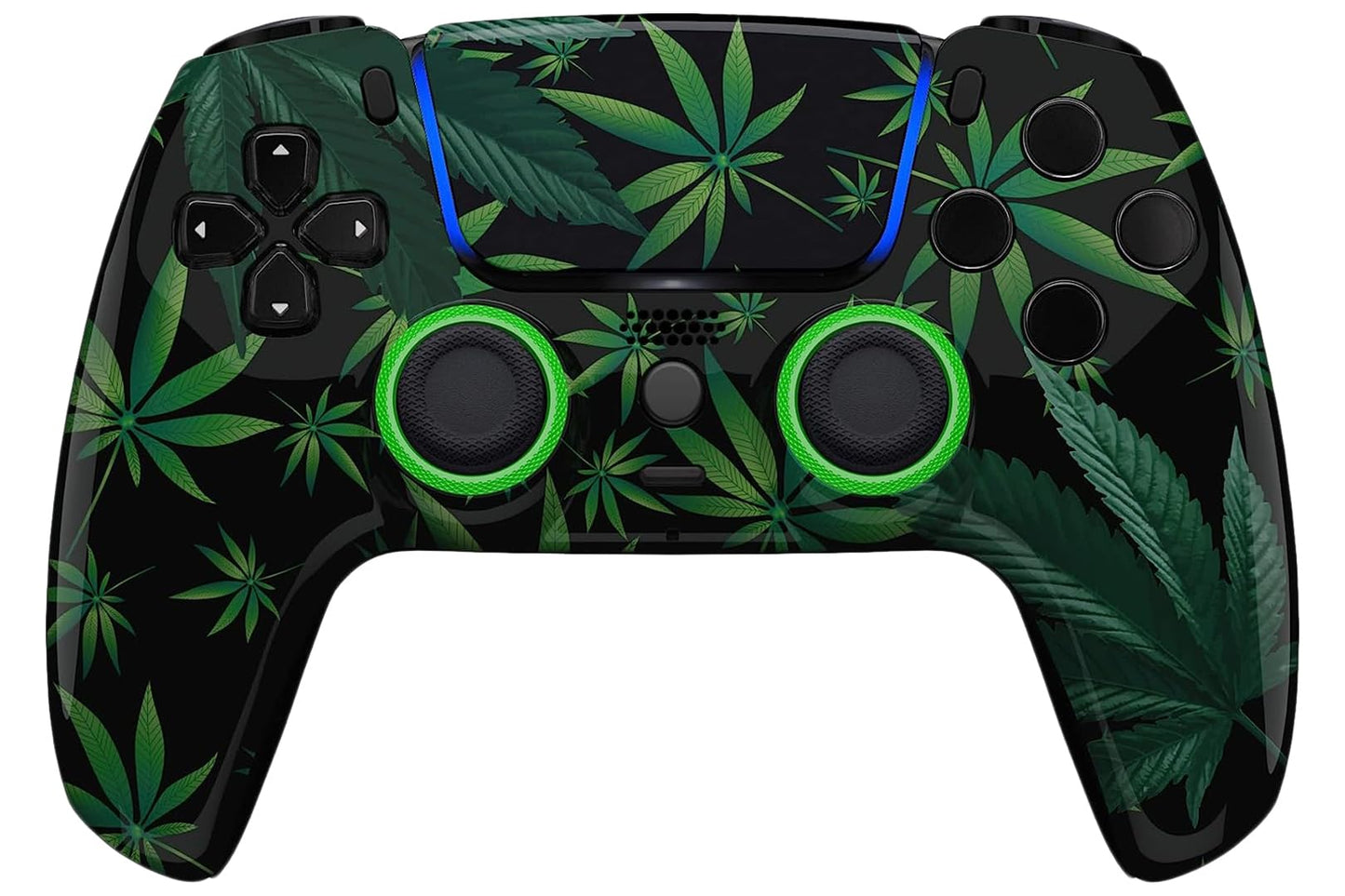 Custom Controllerzz Modded Wireless Custom Controller for PS5 - Compatible With All Shooting Games - Rapid Fire  Dropshot  Akimbo & More (Weeds)