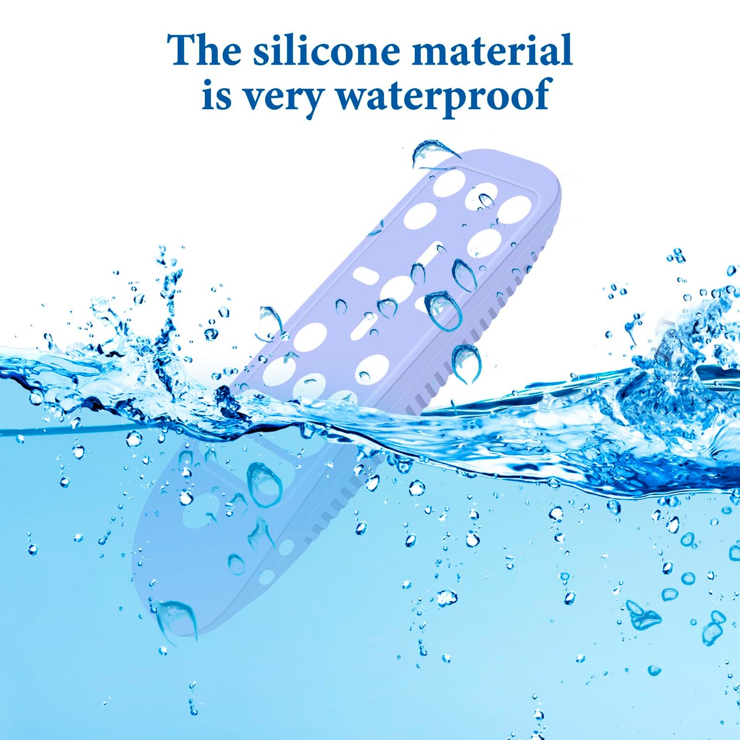 GEEKRIA Remote Control Cover for PS5 - Shock-Absorbing Silicone Skin Sleeve, Full Body Protection, Blue