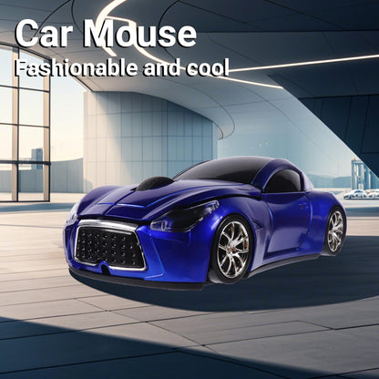 elec Space Wireless Car-Shape Mouse - Blue, 2.4GHz, 1600 DPI, Cute Gaming Mouse for Kids
