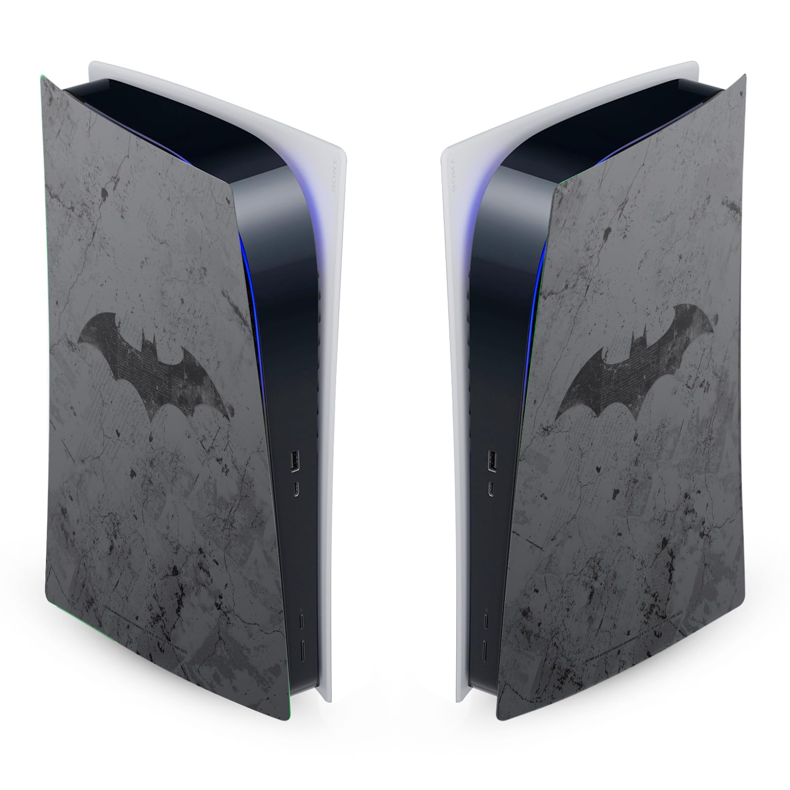 Head Case Designs Officially Licensed Batman DC Comics Hush Logos And Comic Book Vinyl Faceplate Sticker Gaming Skin Decal Cover Compatible With Sony PlayStation 5 PS5 Digital Edition Console