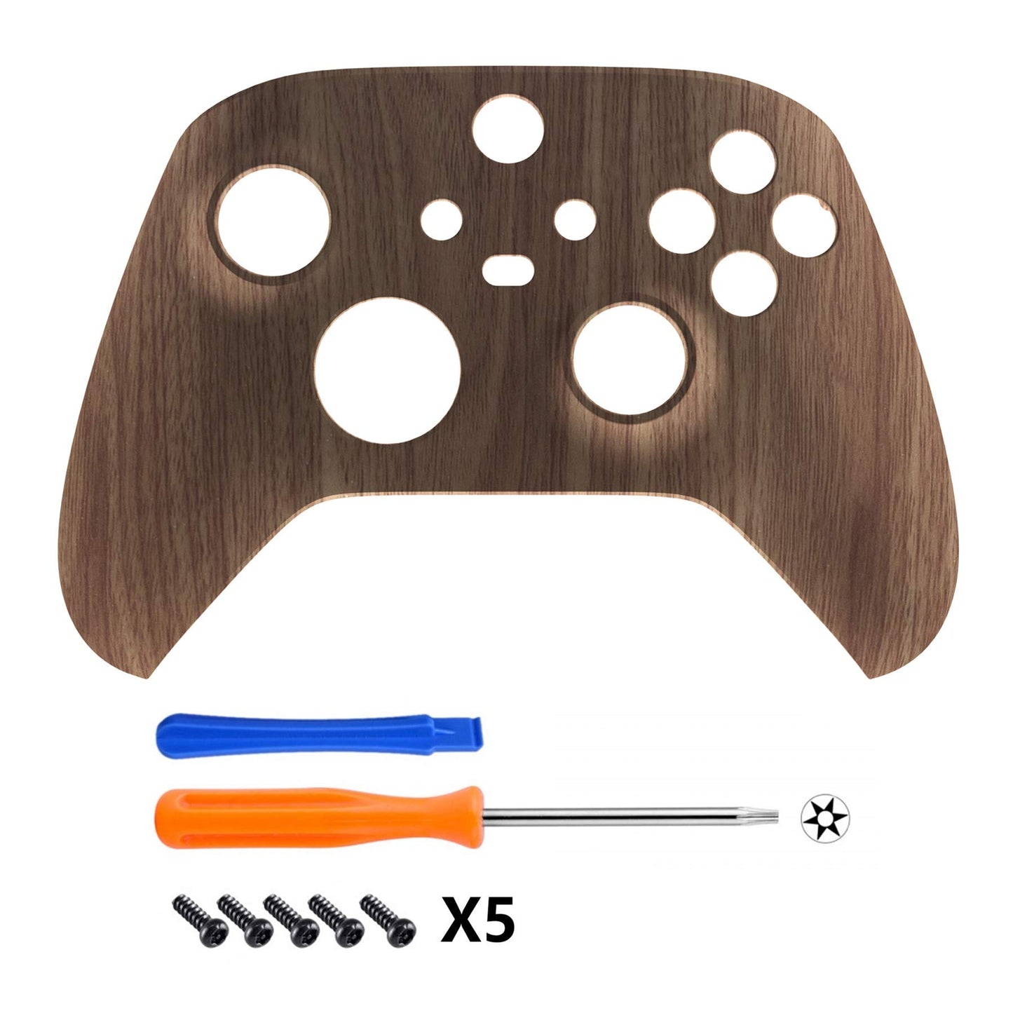 eXtremeRate Wood Grain Custom Shell for Xbox Series X & S Controller, FX3S215 Replacement Cover