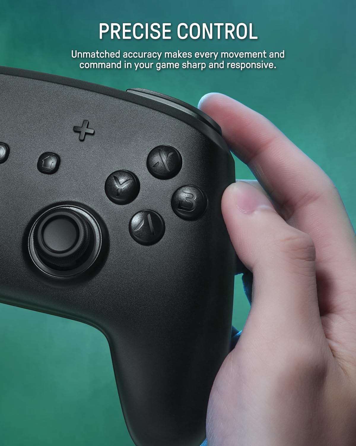 FUNLAB Switch 2 Pro Wireless Controller - Hall Effect, RGB, NFC, Turbo, Black Gamepad