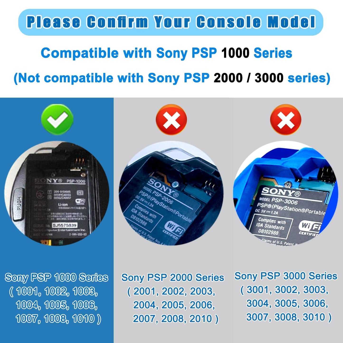 OSTENT Stereo Earphones with Remote Control for Sony PSP 1000 - White, Model 220700