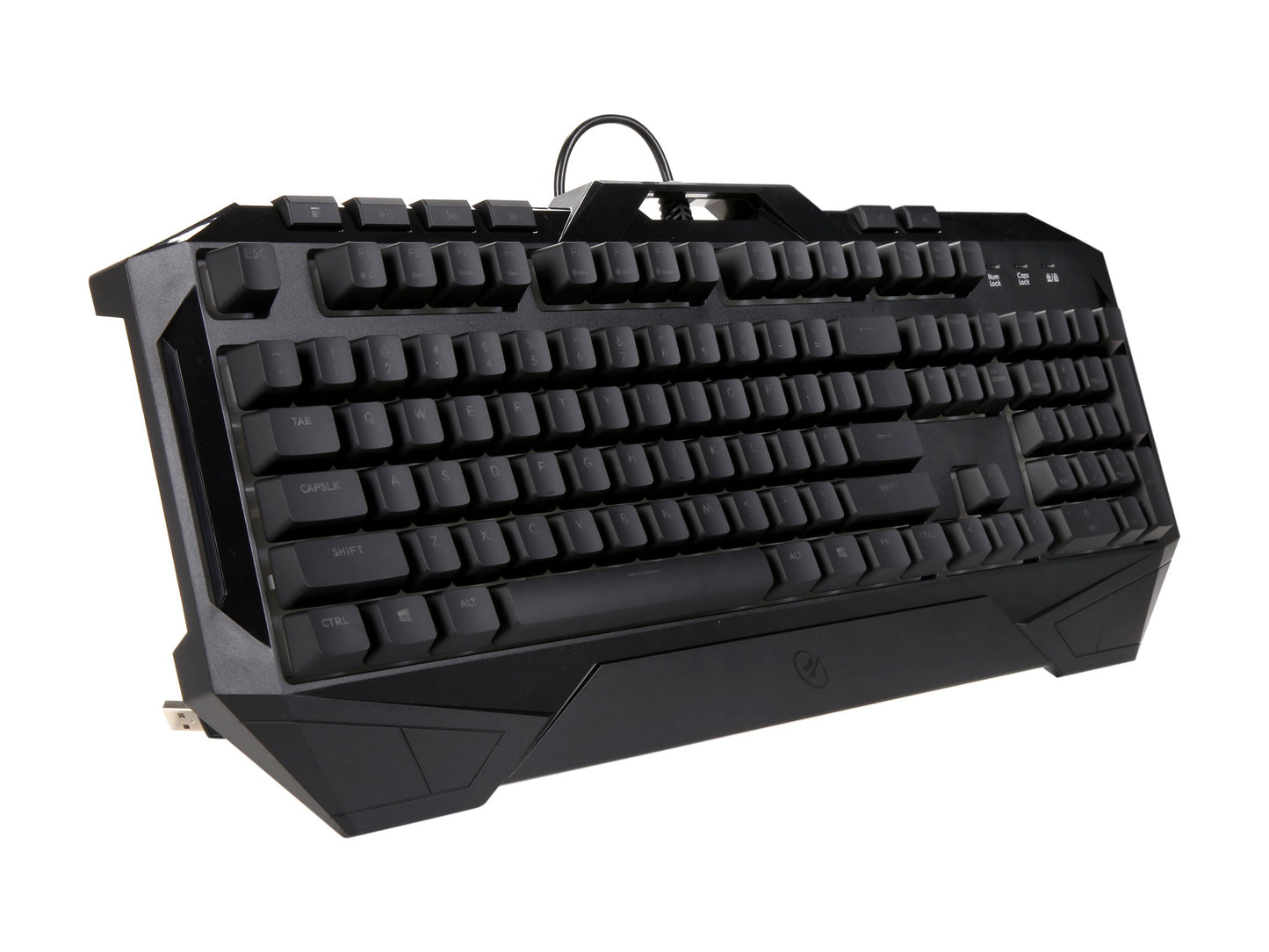 Rosewill Fusion C40 Keyboard Mouse, 7 Colors Backlit RGB LED Gaming Keyboard, Membrane Style Mechanical Feel Keyboard Adjustable