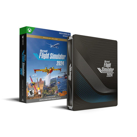 Microsoft Flight Simulator 2024 - fine Deluxe SteelBook Edition - Play on Xbox Series X|S and Windows PC [Digital Code]