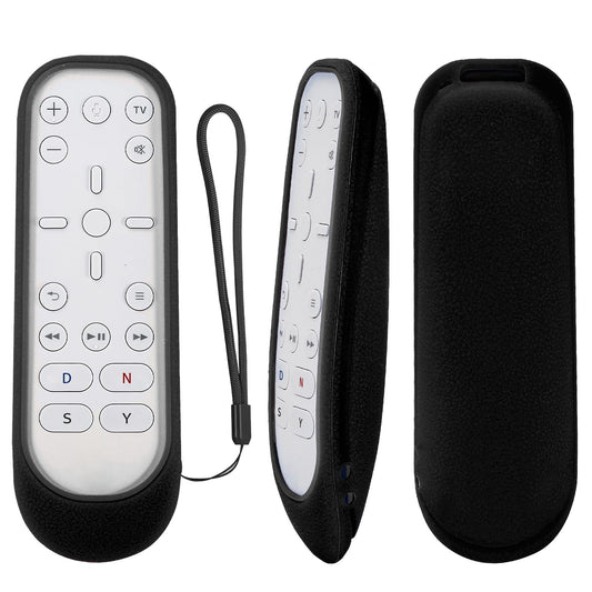 CHUNGHOP Protective Silicone Case for PS5 Media Remote - Shockproof, Washable, Black