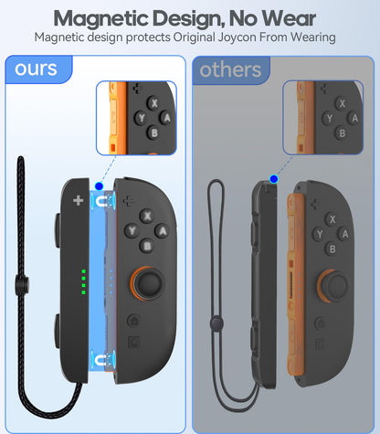 Rysker Adjustable Wrist Straps for Nintendo Switch Joycon 2, Ergonomic Lanyard Grip, Black, 2 Pack Replacement Accessories