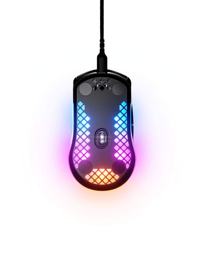 SteelSeries Aerox 3 Super Light Gaming Mouse - 8,500 CPI Optical Sensor - Wired - Black - Model 62599 - Ultra-lightweight Design