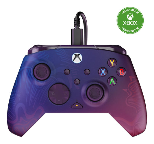 Turtle Beach Rematch Advanced Wired Gaming Controller Licensed for Xbox Series X|S  Xbox One  Windows PC - Colorful  Remappable Buttons  Hair Triggers  Audio Controls  Impulse Triggers - Purple Fade