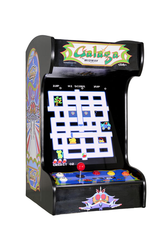 Doc and Pies Arcade Factory Classic Home Arcade Machine - 412 Retro Games, Full Size LCD Screen, Tabletop/Bartop, Black